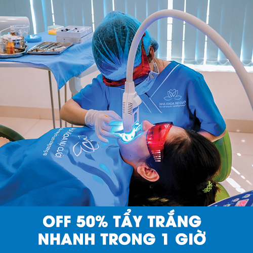 TẨY TRẮNG RĂNG LASER WHITENING 1 GIỜ