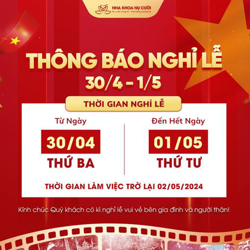 Thông Báo Lịch Nghỉ Lễ 30/4 – 1/5/ Năm 2024 