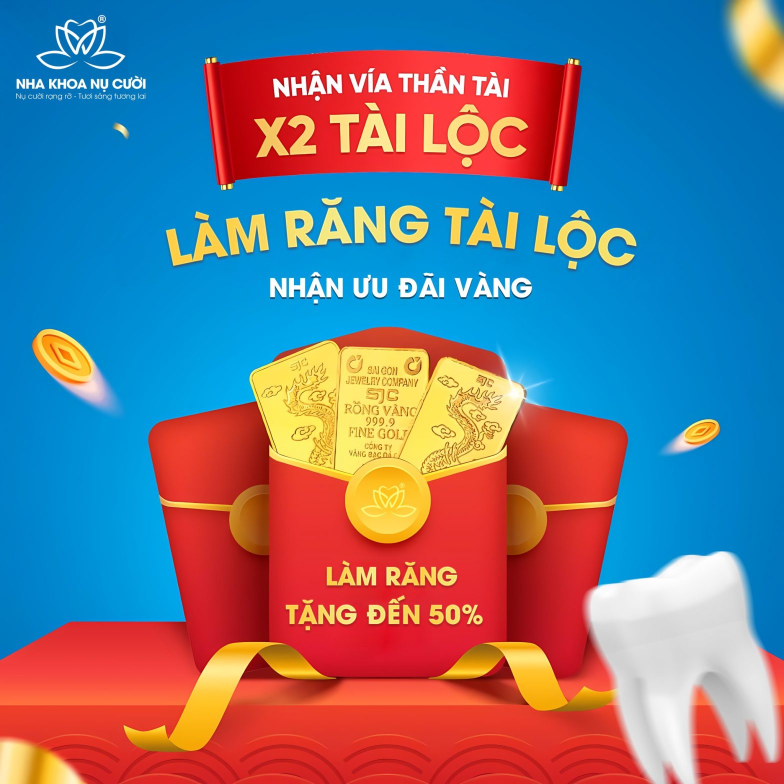 Làm Răng Tài Lộc – Nhận Ngay Ưu Đãi Vàng