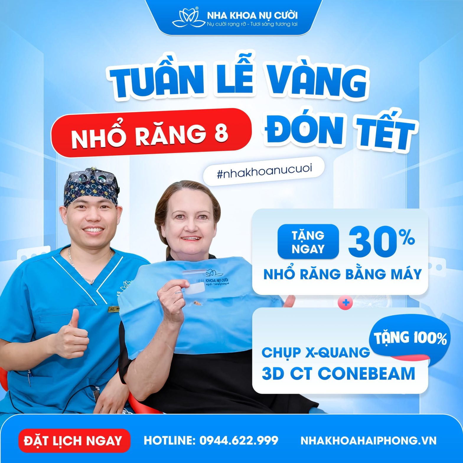 Tuần Lễ Vàng Nhổ Răng 8 An Tâm Đón Tết