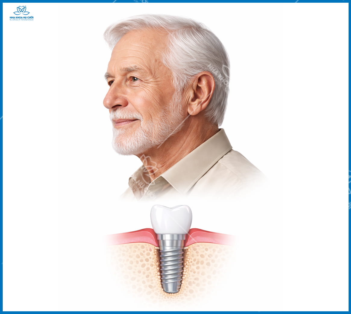 Người lớn tuổi có trồng Implant được không? Điều kiện cần biết
