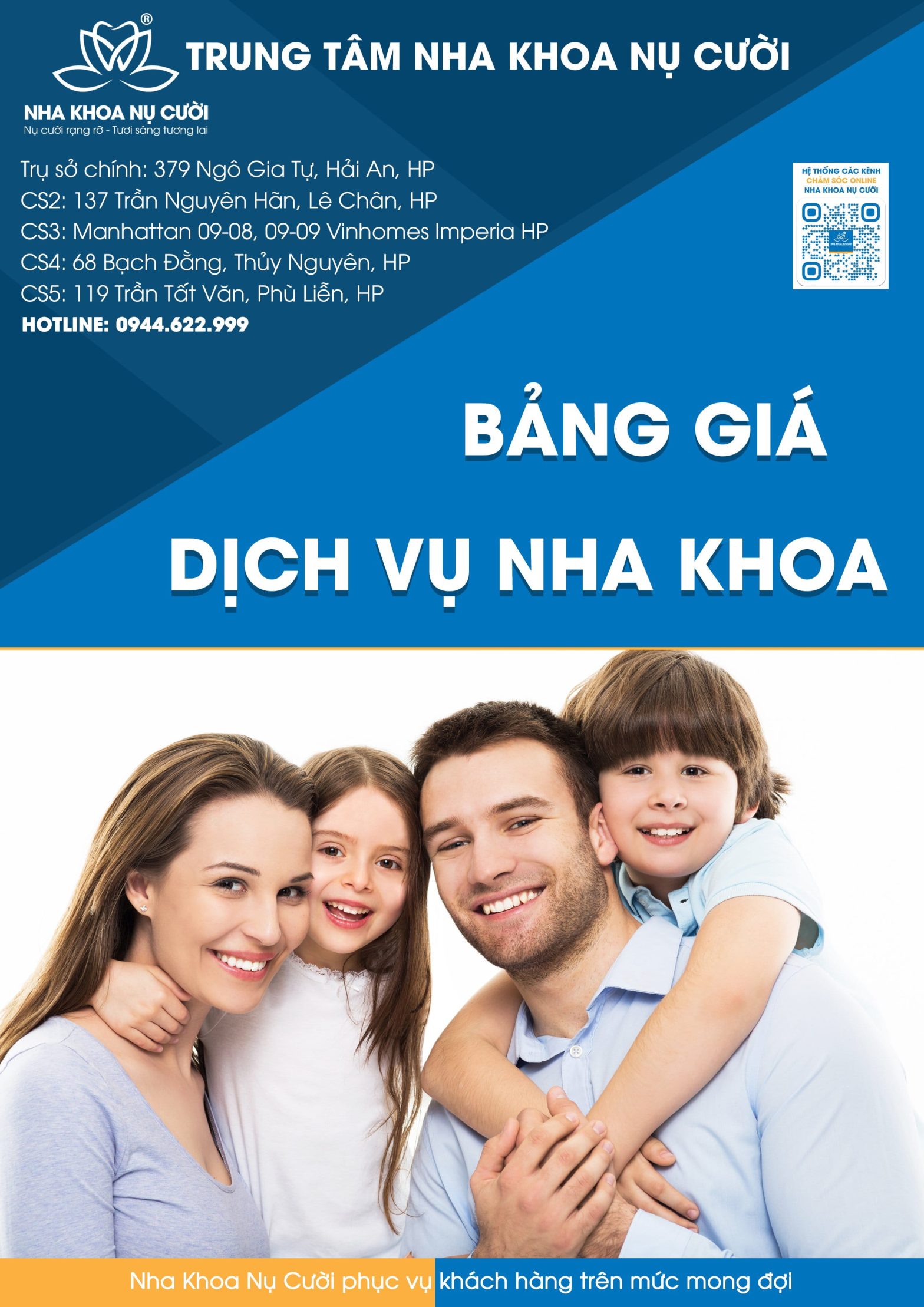 Bảng giá Nha Khoa Hải Phòng mới nhất năm 2026