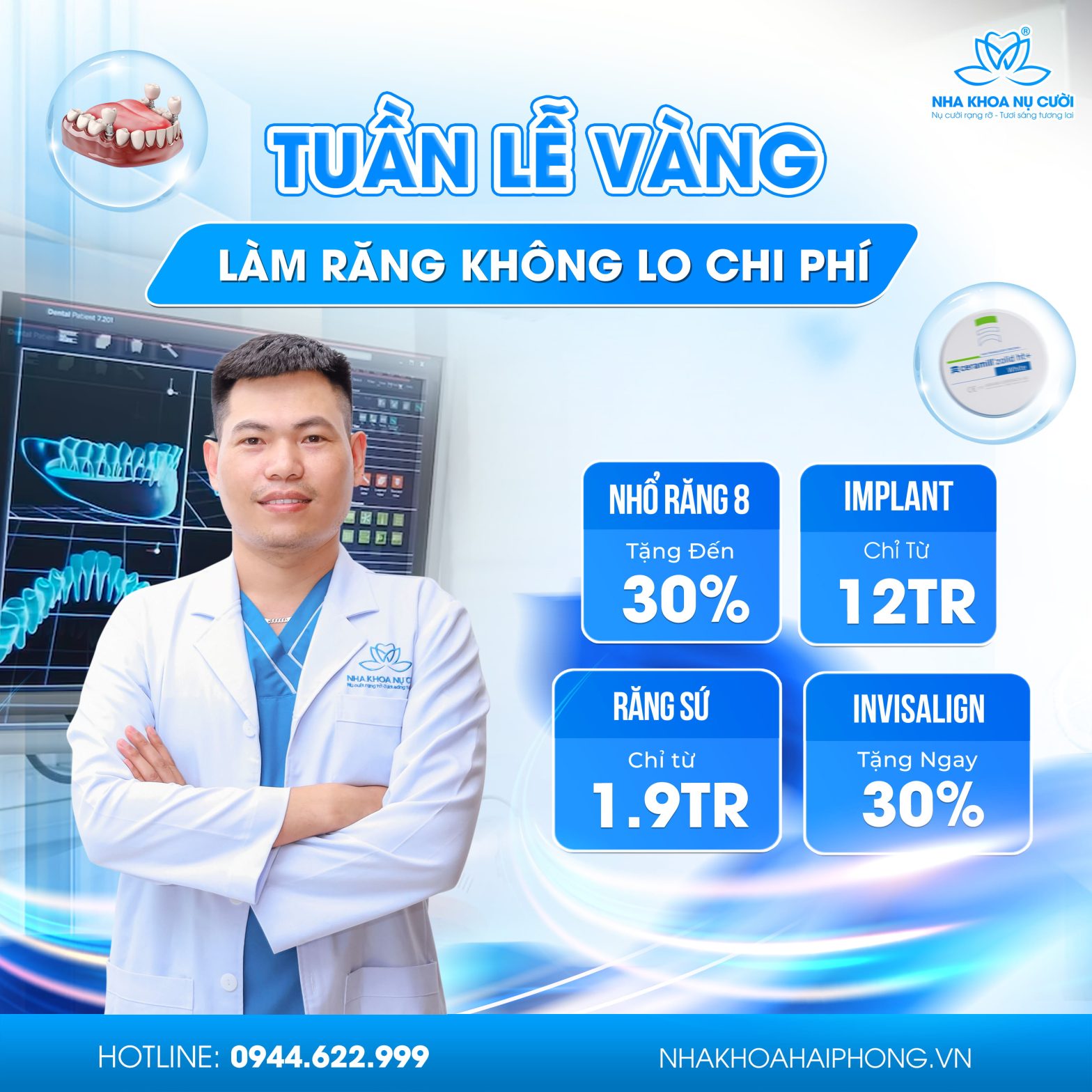 Tuần lễ vàng nha khoa – Ưu đãi làm răng toàn diện