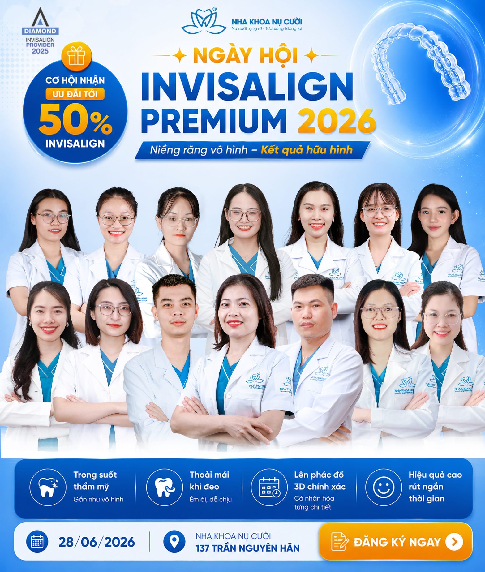 INVISALIGN PREMIUM 2026 – NGÀY HỘI CHỈNH NHA INVISALIGN CAO CẤP TẠI HẢI PHÒNG