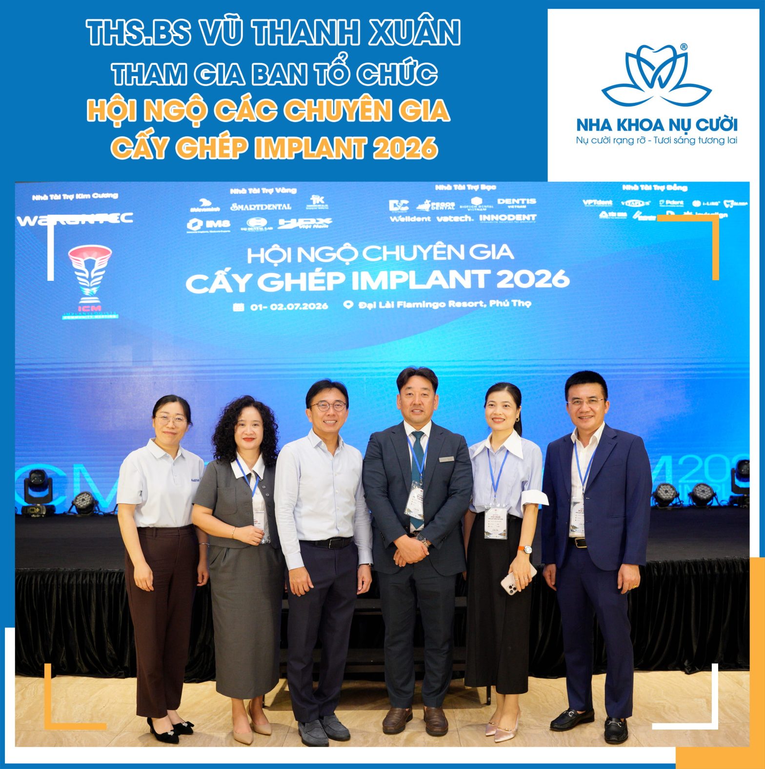 ThS.BS Vũ Thanh Xuân tham gia Ban Tổ chức Hội ngộ các Chuyên gia Cấy ghép Implant 2026